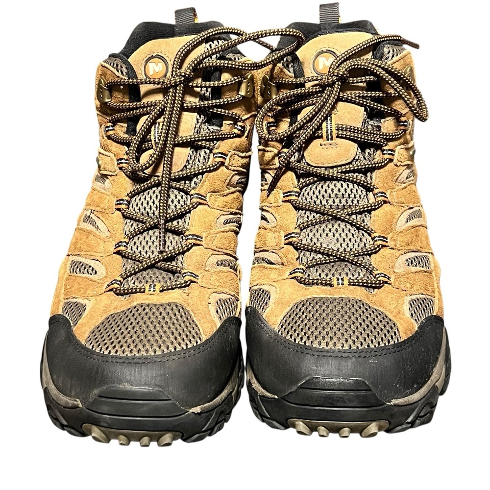 Merrell Men's Moab 2 Mid Hiking Boots Mens‎ 14 Brown Earth Vibram Sole READ